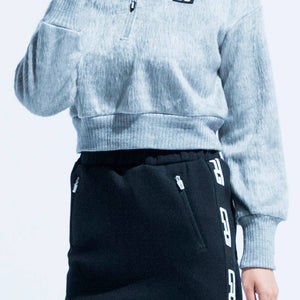 【9월 9일 이후 출하】 Shaggy touch short length pullover(샤기 터치 쇼트 길이 풀오버)