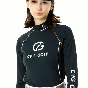 パイピングモックネックロングスリーブ CPGゴルフ 長袖 ロンT レディース ゴルフウェア