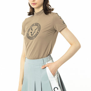 ロゴプリントモックネックショートスリーブ CPGゴルフ レディース 半袖 Tシャツ ゴルフウェア