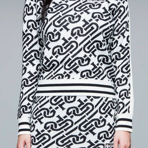 chain logo ribbed sweater(チェーンロゴリブセーター)