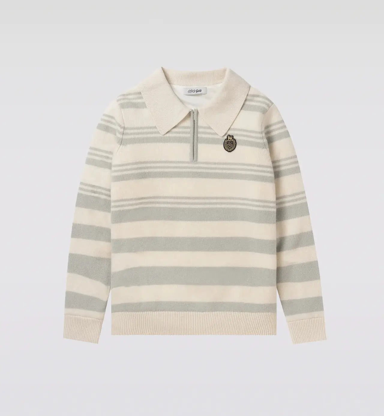 new arrival】BORDER POLO ZIP LS-SAMPLE- – CPG GOLF（シーピージー