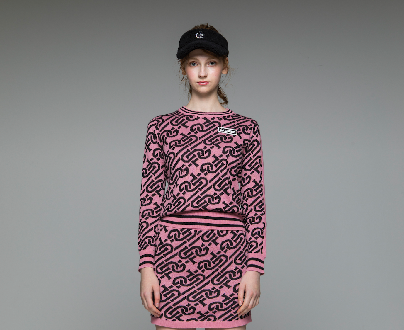 chain logo ribbed sweater（チェーンロゴリブセーター） – CPG GOLF