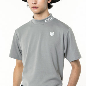 モックネックショートスリーブ CPGゴルフ メンズ 半袖 Tシャツ ゴルフウェア