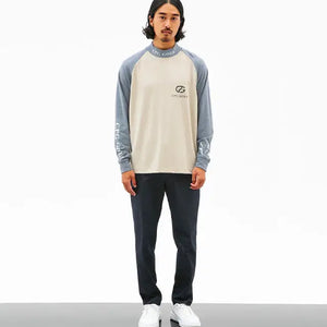 ゴルフウェア メンズ トップス Tシャツ 長袖 ロンT ラグラン ウォームタイプLS ベージュ 全身