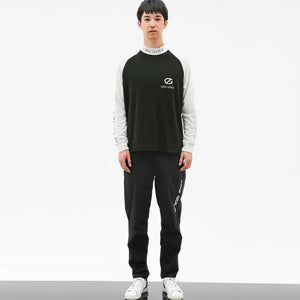 ゴルフウェア メンズ トップス Tシャツ 長袖 ロンT ラグラン ウォームタイプLS ブラック 全身