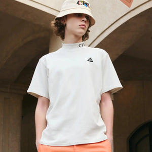 BACK LINE MOCK NECK SS | MEN