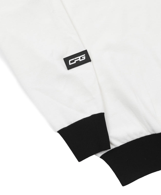 【Sample】Middle neck logo motif knit sweater | MENS | MEN