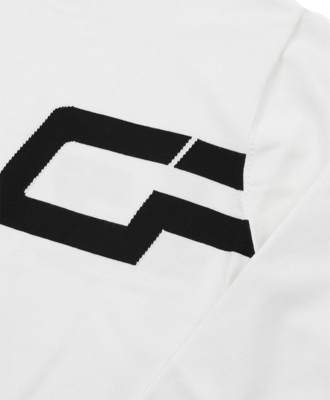 【Sample】Middle neck logo motif knit sweater | MENS | MEN