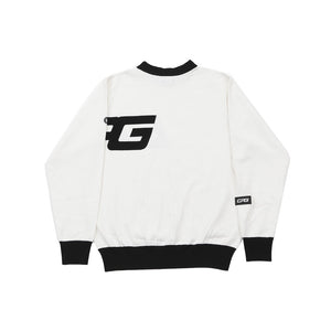 【Sample】Middle neck logo motif knit sweater | MENS | MEN