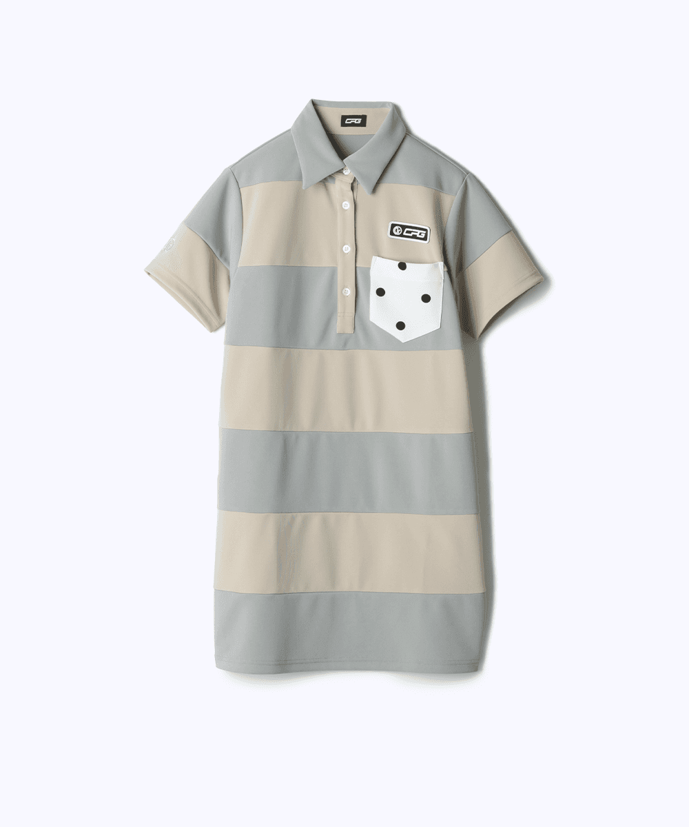 【Sample】BIGボーダーワンピース