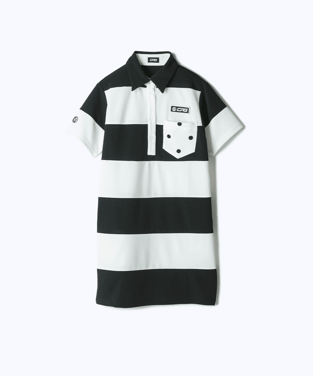 【Sample】BIGボーダーワンピース