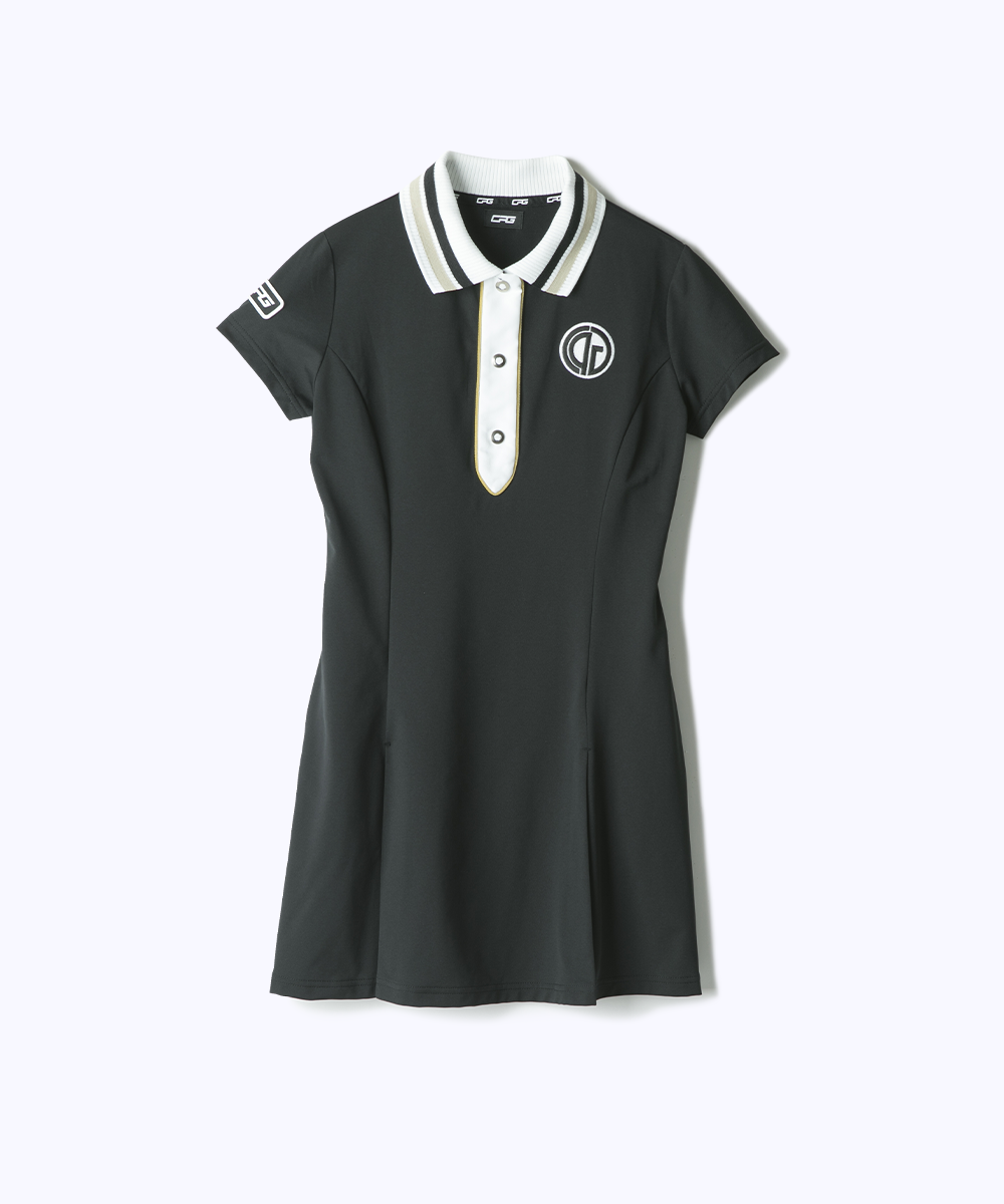 【Sample】リブポロワンピース