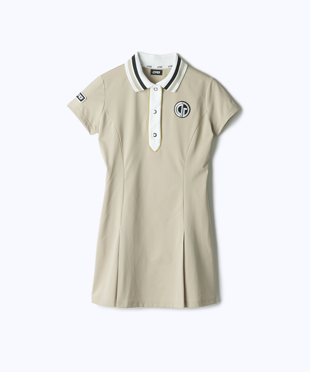 【Sample】リブポロワンピース