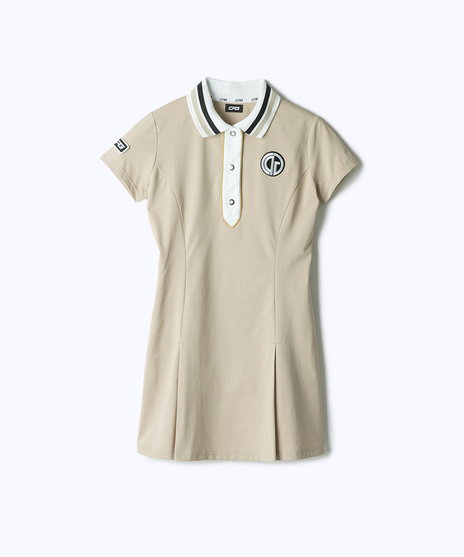 【Sample】リブポロワンピース