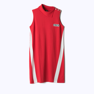 【9월 9일 이후 출하】 Bicolor sleeveless knit dress(바이 컬러 민소매 니트 드레스)