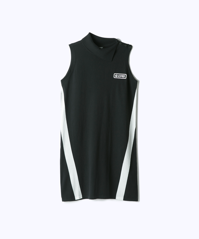 【9월 9일 이후 출하】 Bicolor sleeveless knit dress(바이 컬러 민소매 니트 드레스)