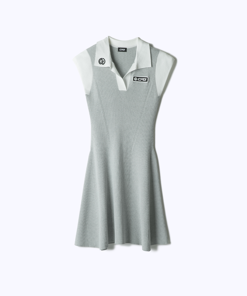 【Sample】スキッパーニットドレス