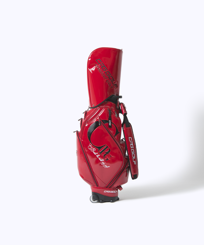 【Sample】エナメルPUバーハンドルタイプキャディーバッグ