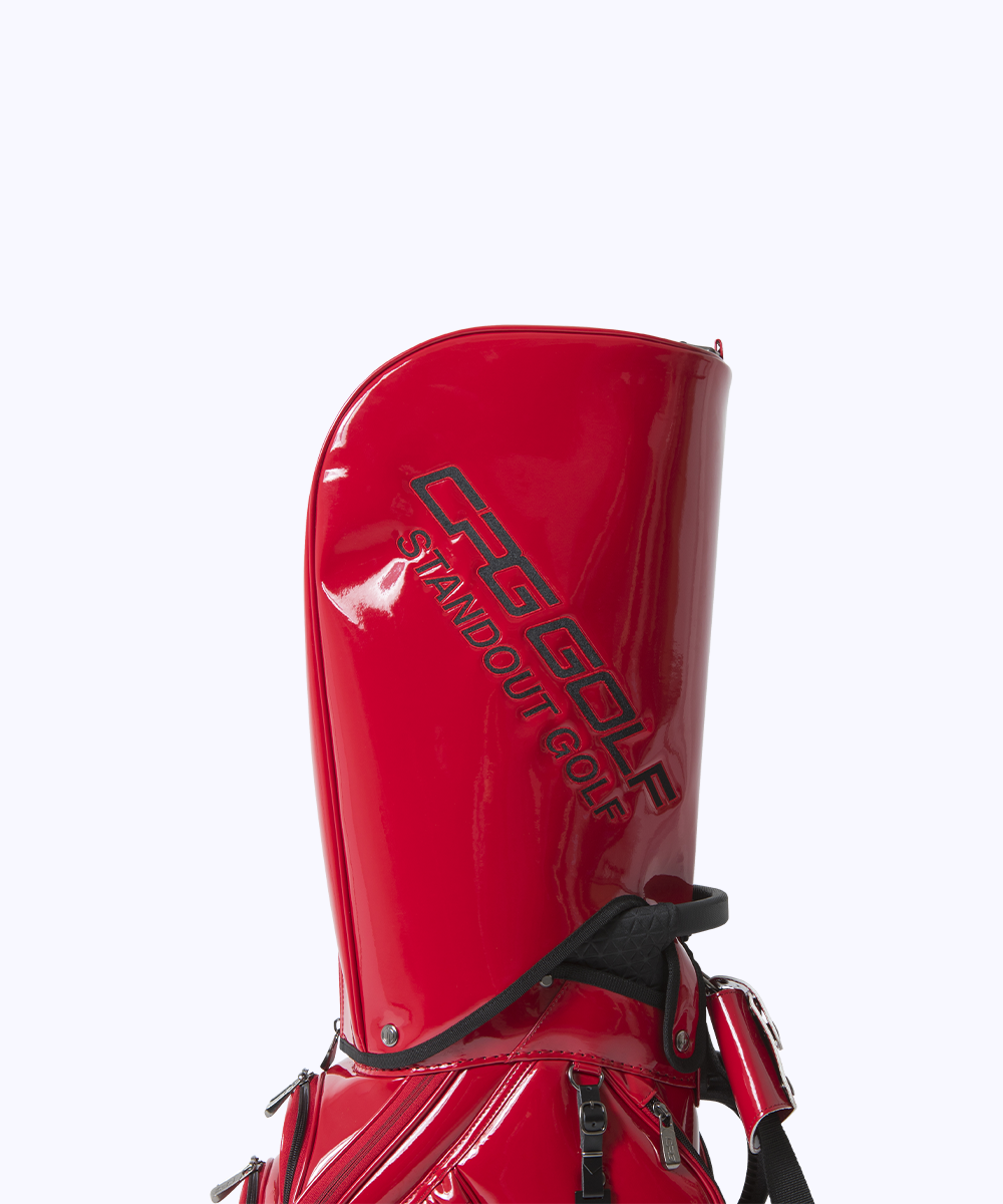 Enamel PU bar handle type caddy bag(에나멜 PU 바 핸들 타입 캐디 백)
