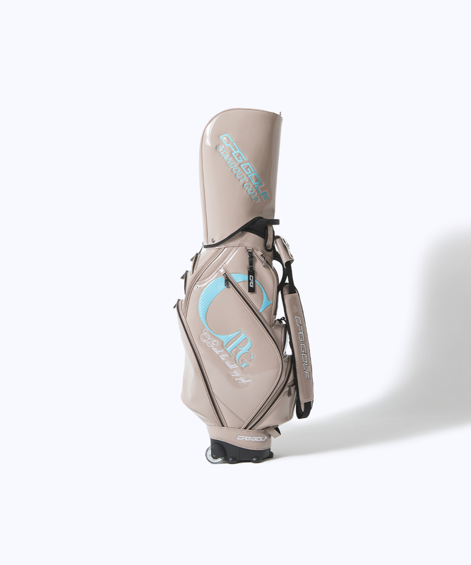 【Sample】エナメルPUバーハンドルタイプキャディーバッグ