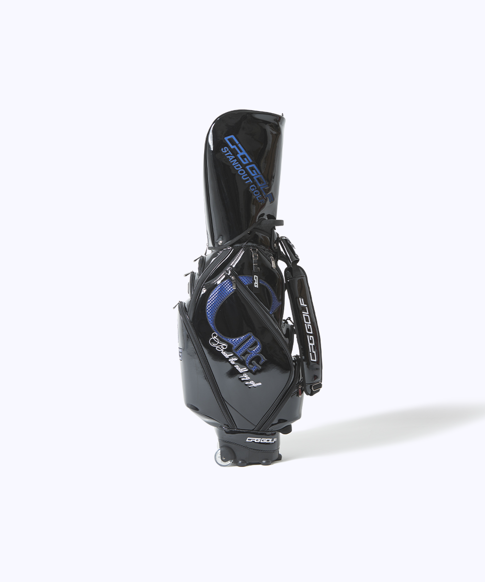 【Sample】エナメルPUバーハンドルタイプキャディーバッグ