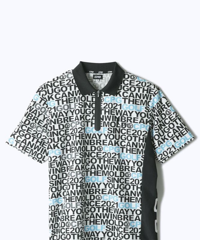 Bicolor zip polo shirt(바이 컬러 ZIP 폴로 셔츠)