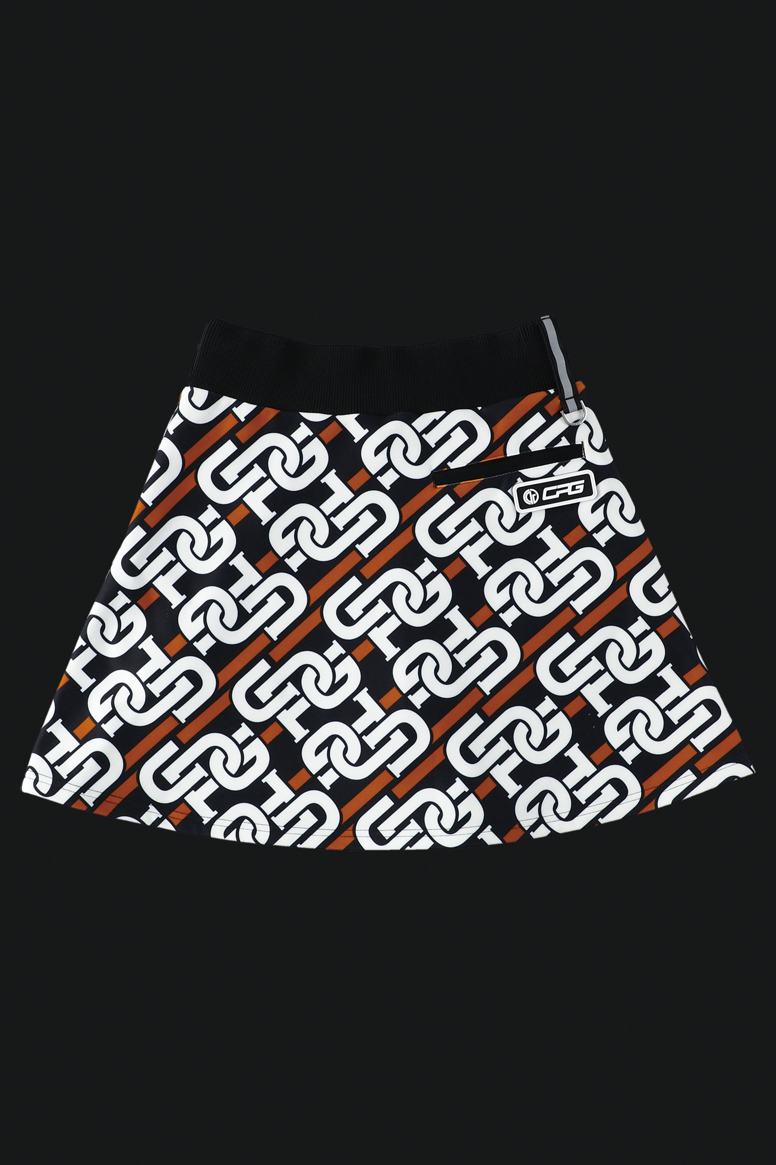 CHAIN LOGO GRAPHICAL SKIRT(チェーンロゴグラフィカルスカート)
