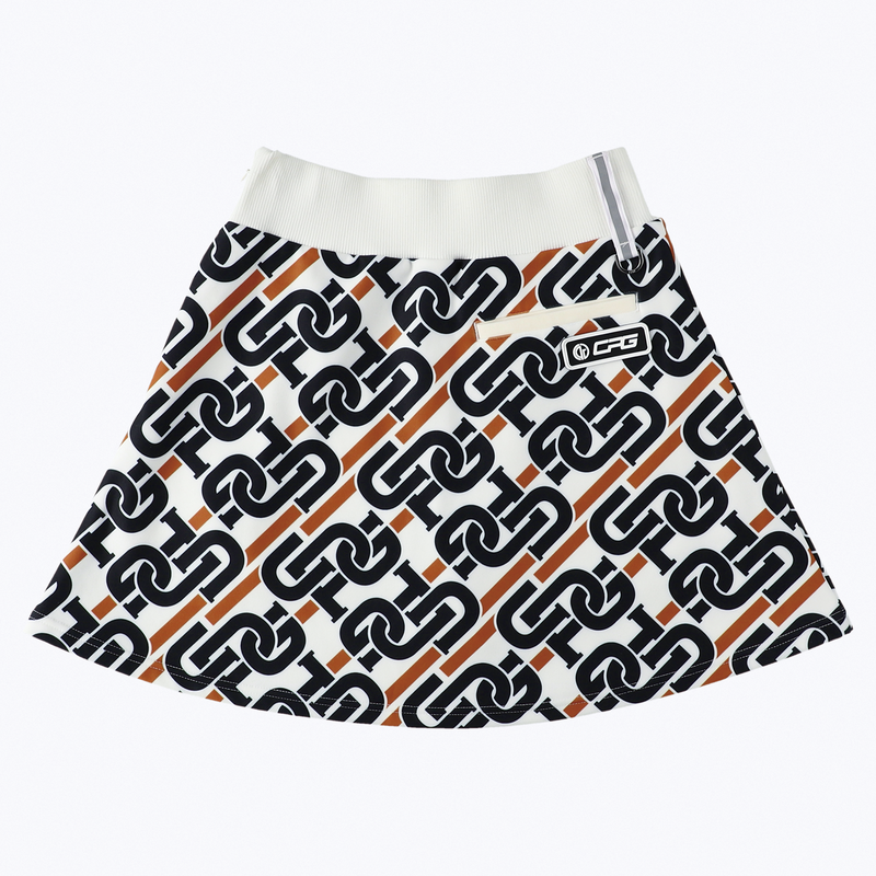 CHAIN LOGO GRAPHICAL SKIRT(チェーンロゴグラフィカルスカート) -sample-