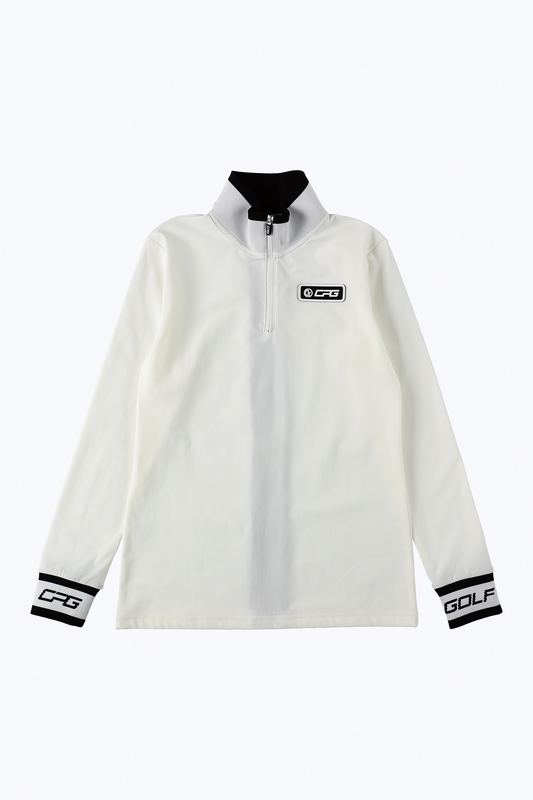 【Sample】ハイネックZIPラインモックネック