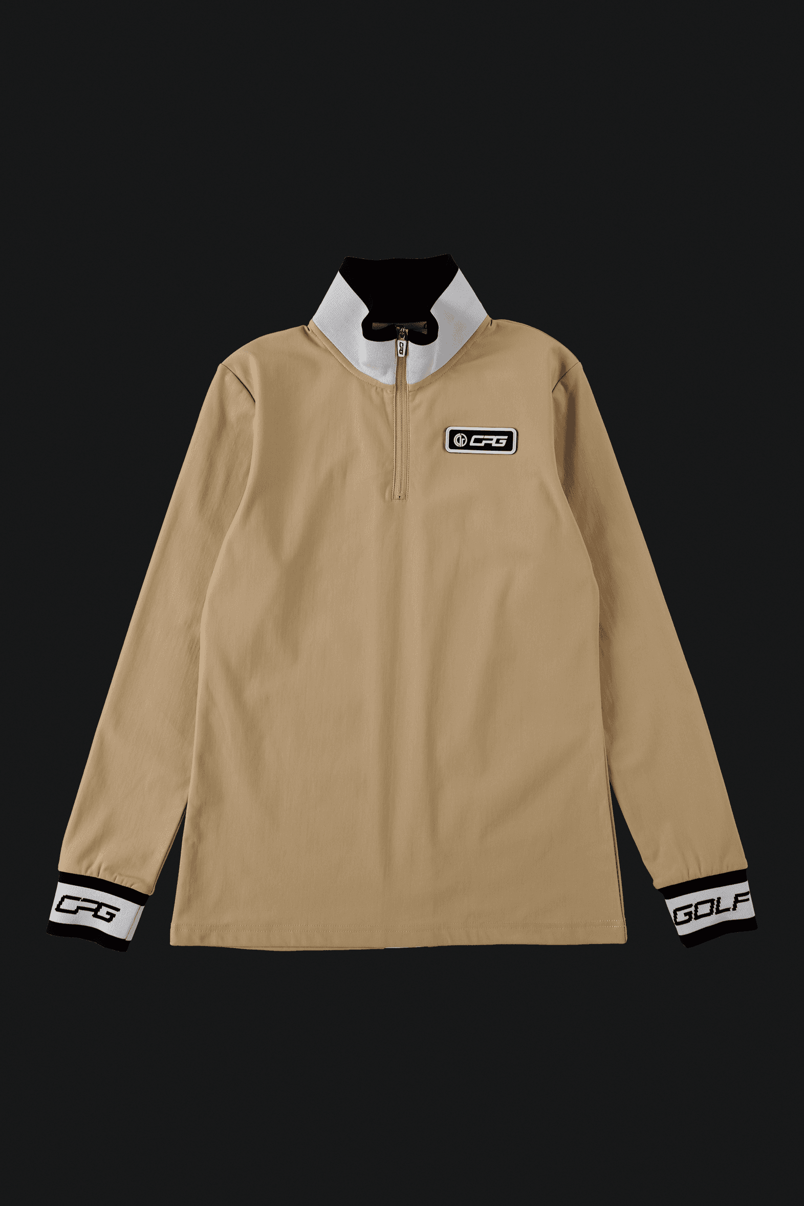 【Sample】ハイネックZIPラインモックネック