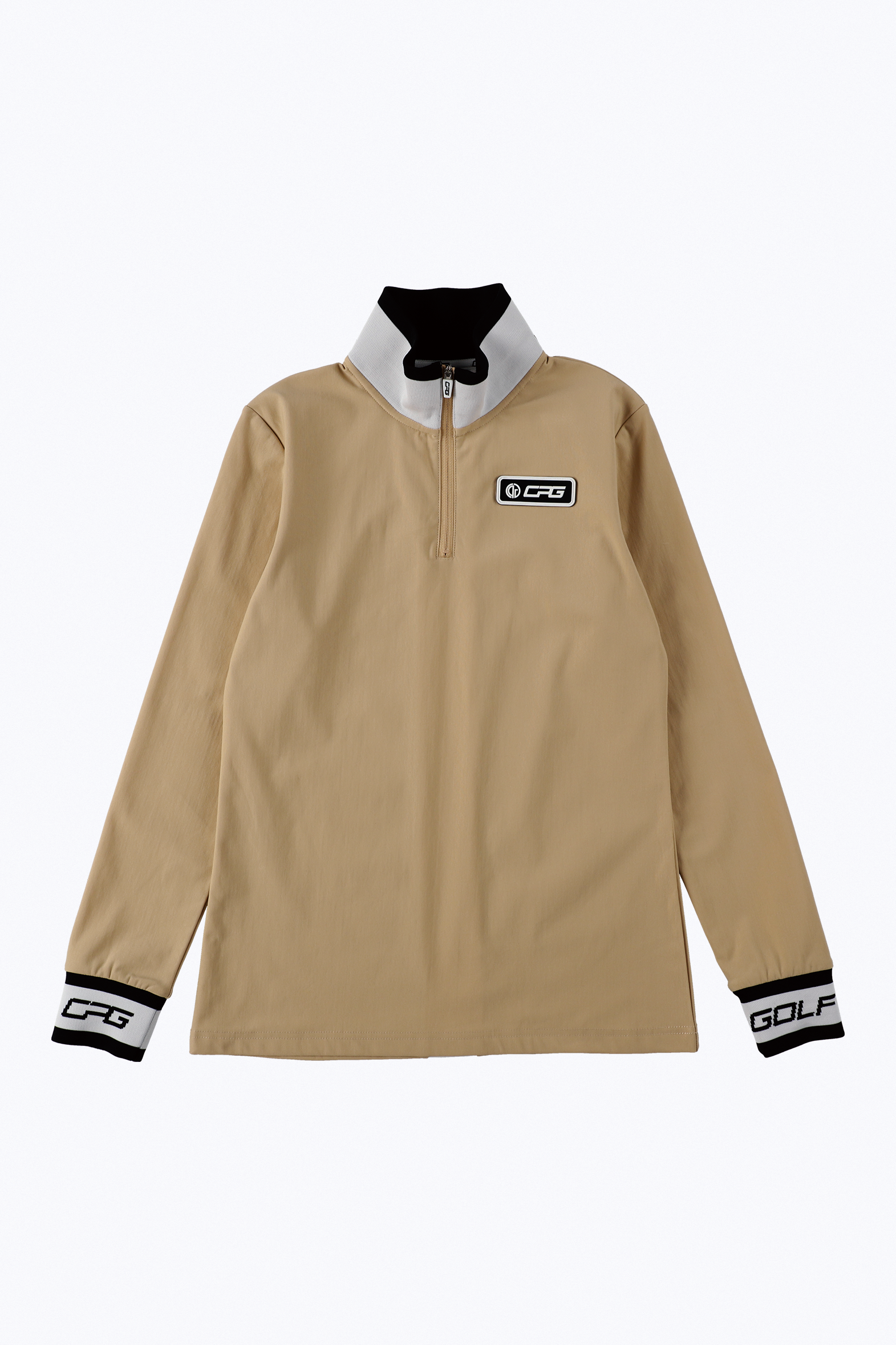 【Sample】ハイネックZIPラインモックネック