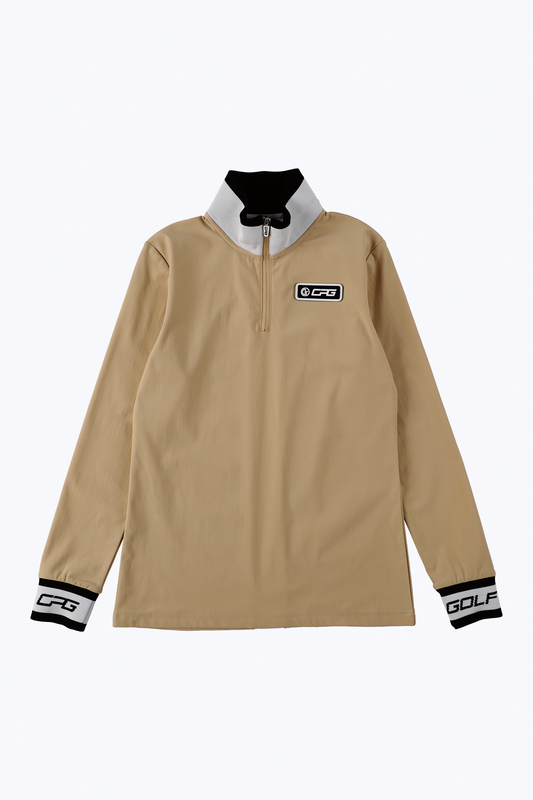 【Sample】ハイネックZIPラインモックネック