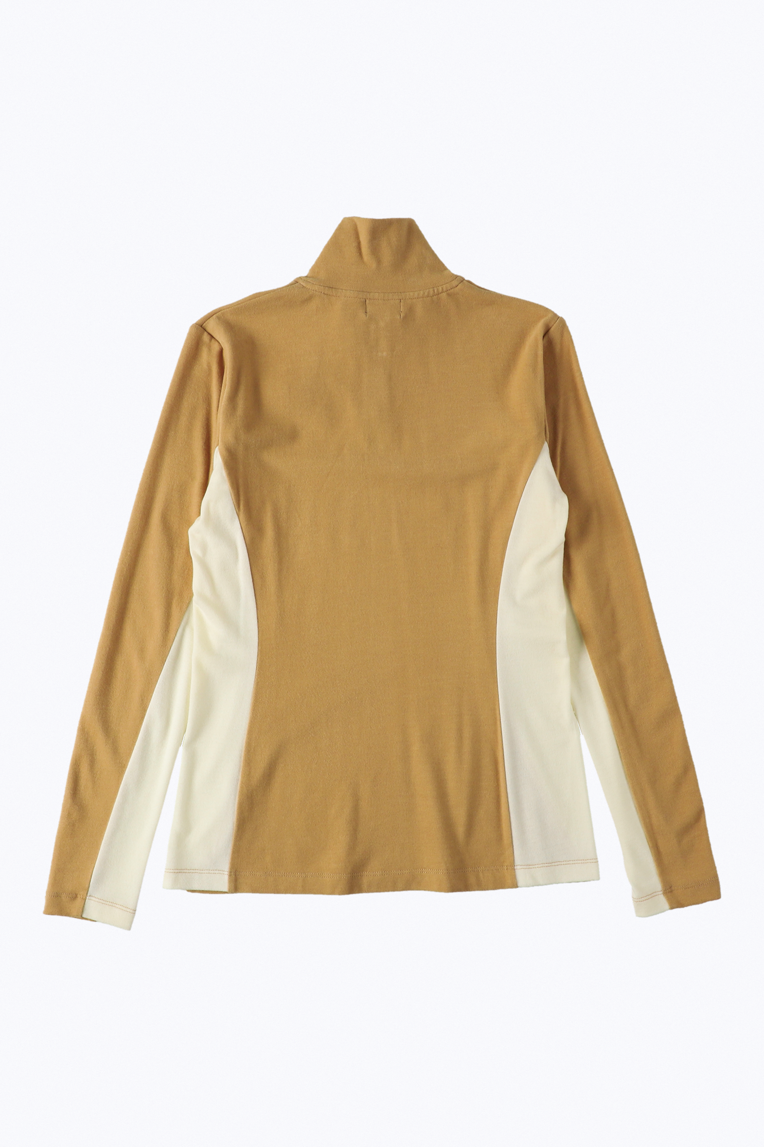 ハイネックバイカラーモックネック