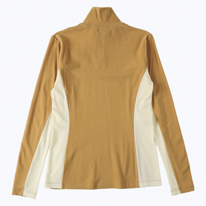 ハイネックバイカラーモックネック