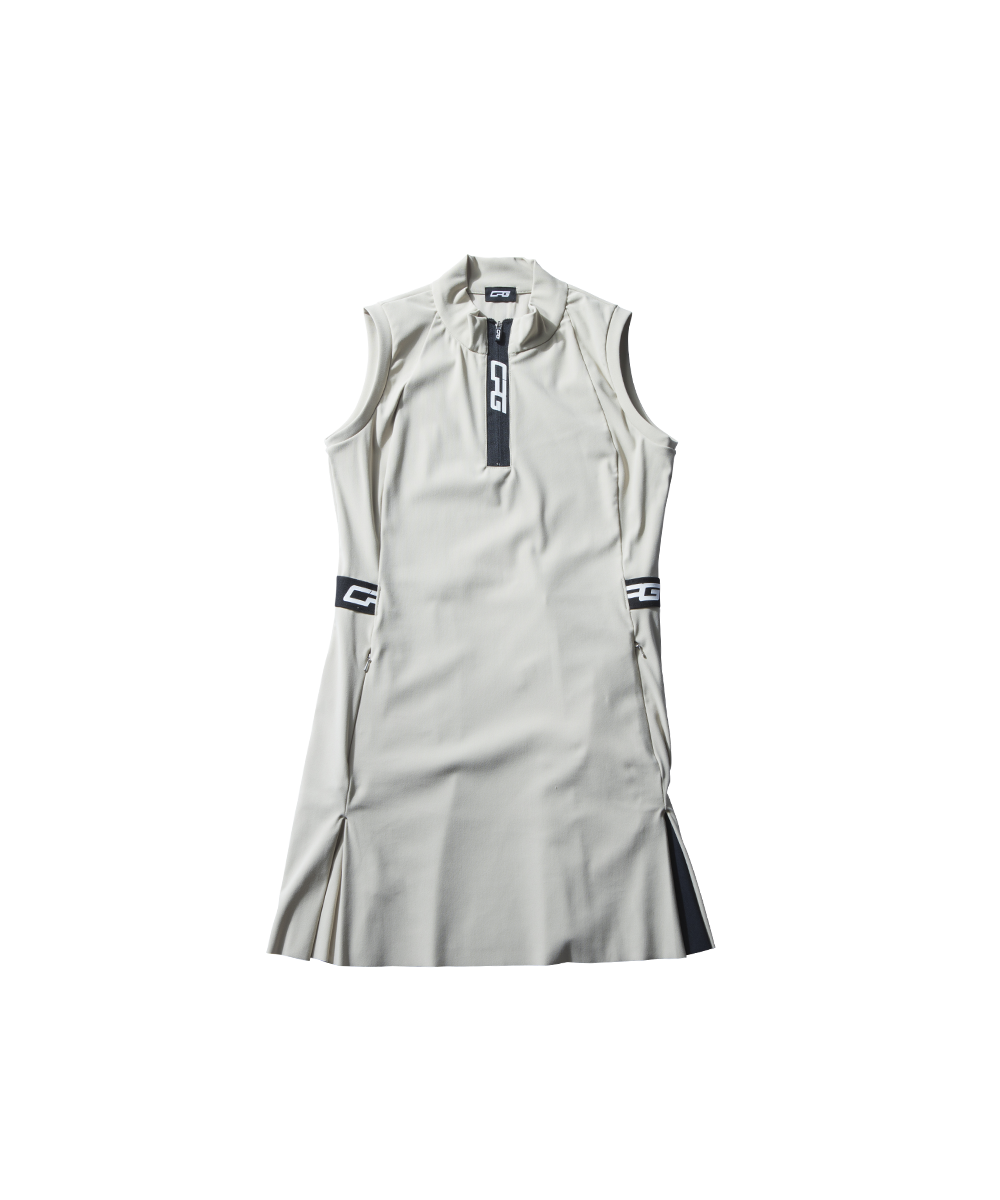 【Sample】ハーフジップスリーブレスワンピース　WOMEN