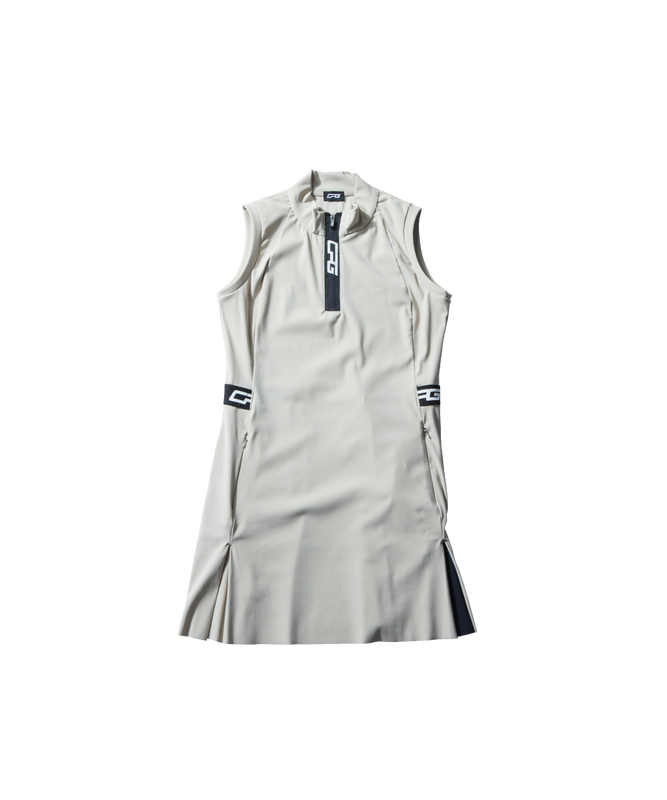 【Sample】ハーフジップスリーブレスワンピース　WOMEN