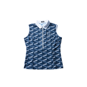 Bias logo print sleeveless polo（バイアスロゴプリントスリーブレスポロ）｜WOMEN