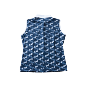 【9월 9일 이후 출하】 Bias logo print sleeveless polo(바이어스 로고 프린트 슬리브리스 폴로)｜WOMEN