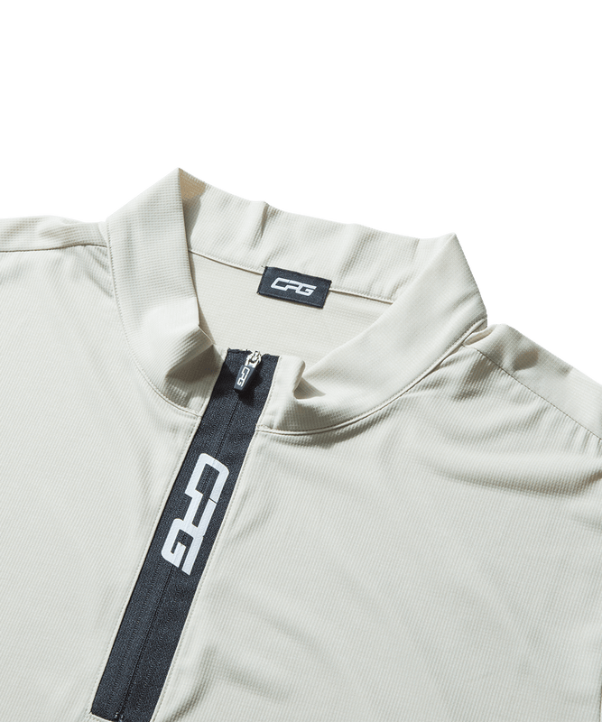 【Sample】杢ワッフルハーフジップハイネックシャツ MEN | MEN