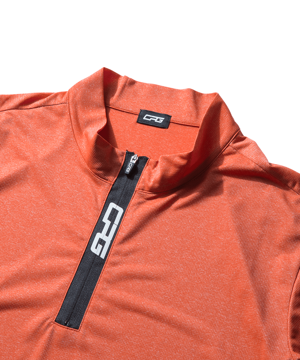 【Sample】杢ワッフルハーフジップハイネックシャツ MEN | MEN