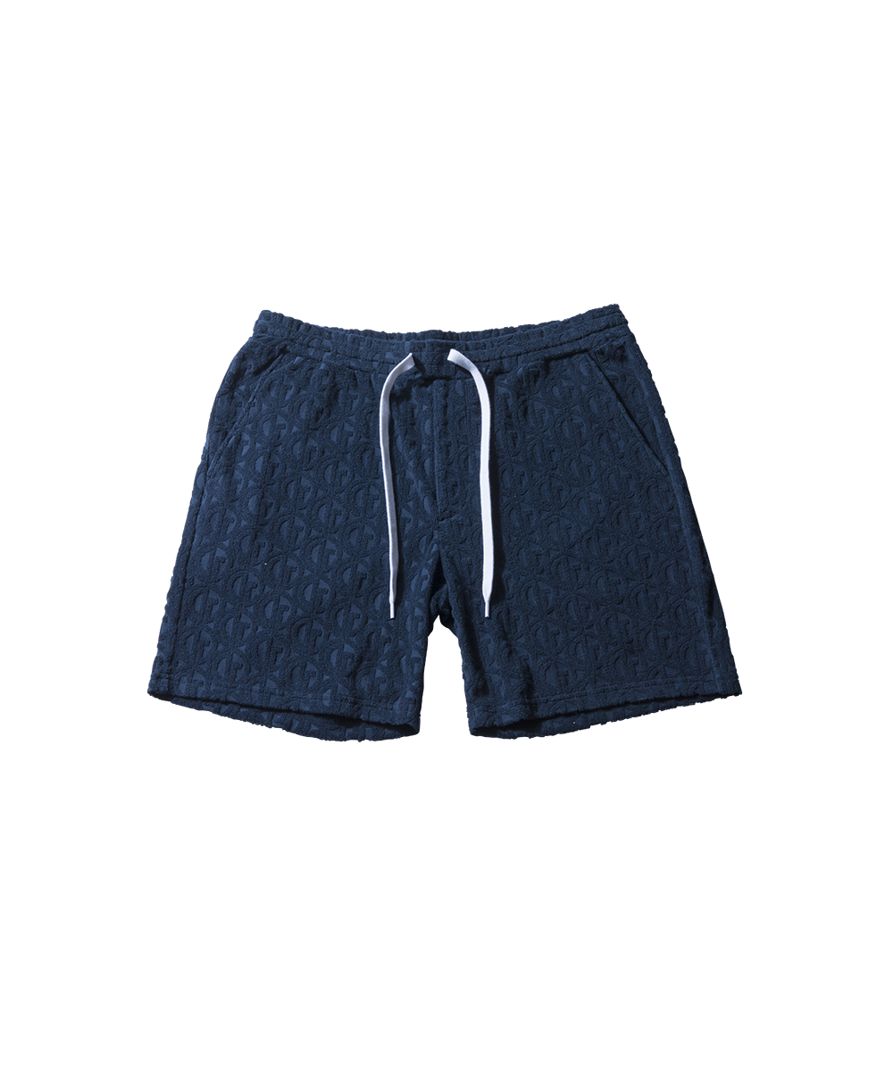 Pile jacquard shorts(파일자 가드 반바지)｜MEN