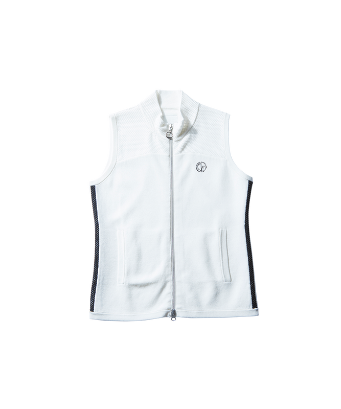 【Sample】サイドラインフルジップニットベスト WOMEN