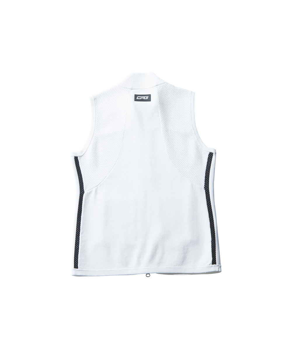 【Sample】サイドラインフルジップニットベスト WOMEN