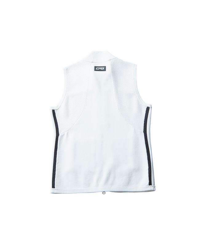 【Sample】サイドラインフルジップニットベスト WOMEN