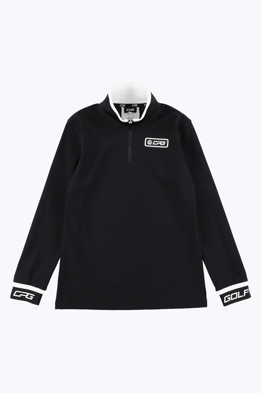 【Sample】ハイネックZIPラインモックネック