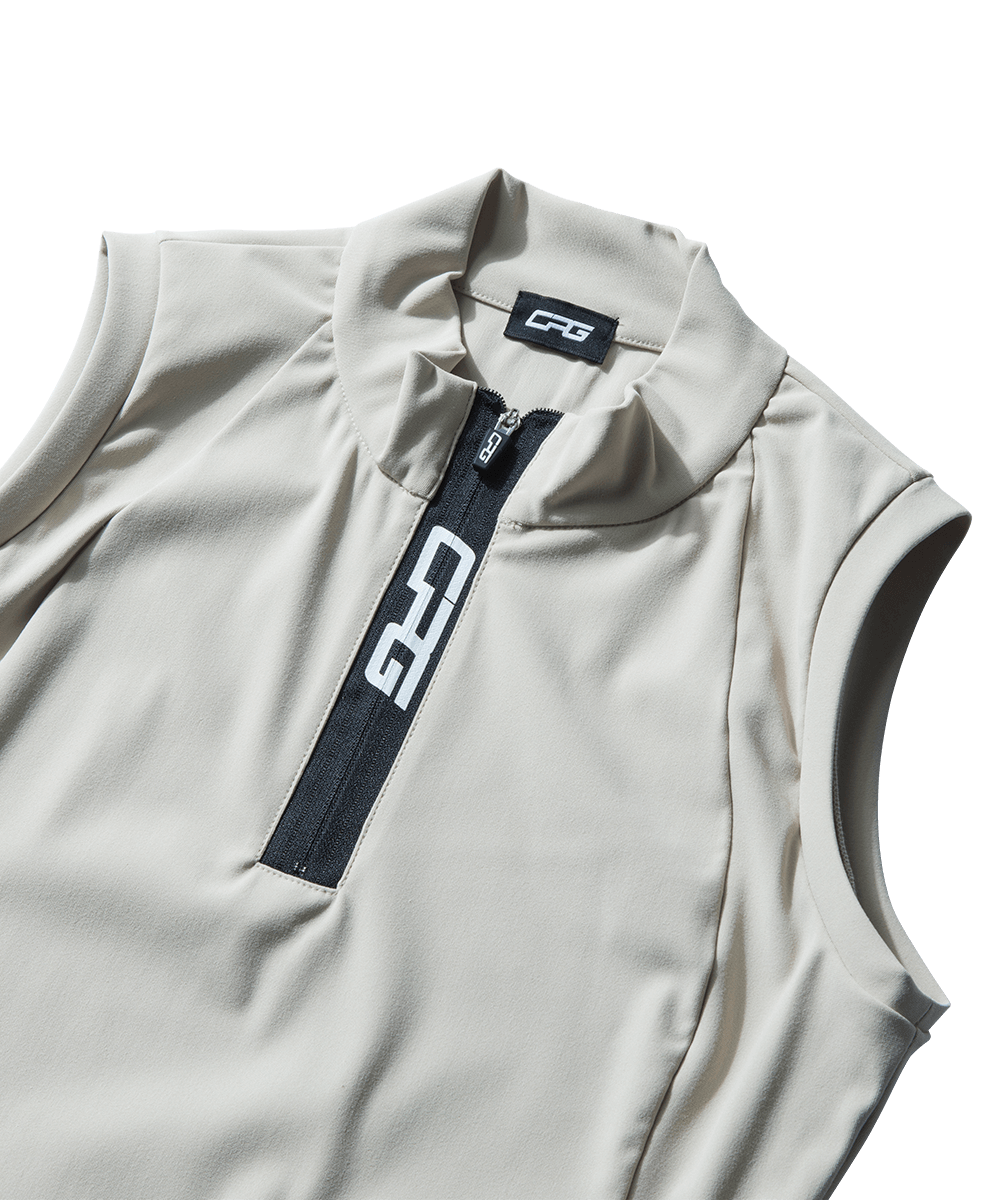 【Sample】ハーフジップスリーブレスワンピース　WOMEN