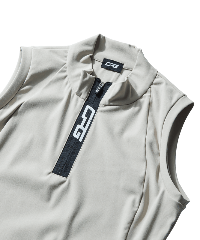 【Sample】ハーフジップスリーブレスワンピース　WOMEN