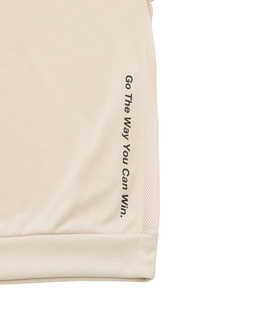 Half sleeve pullover(반소매 후드 첨부 풀오버)｜MEN