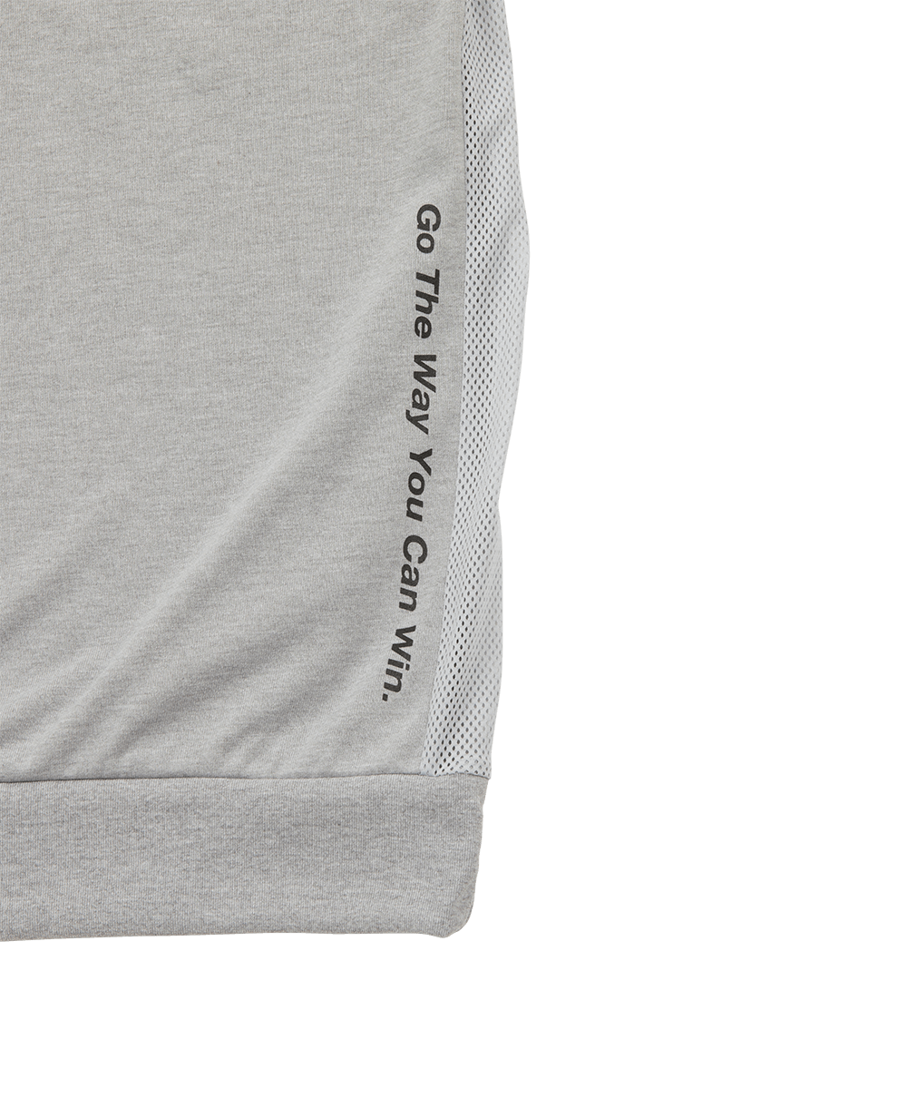 Half sleeve pullover(반소매 후드 첨부 풀오버)｜MEN