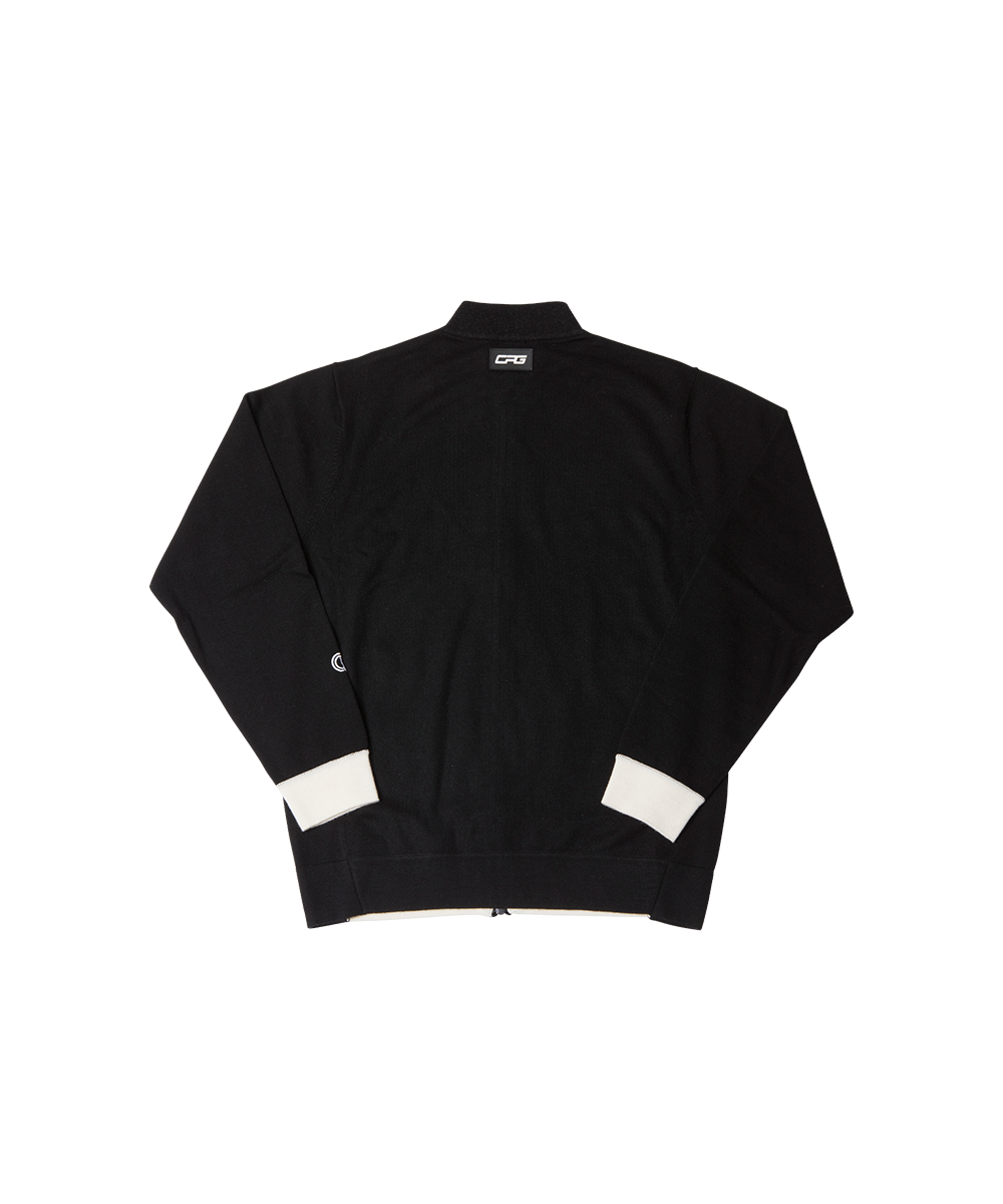 【Sample】Full Zipup Logo Motif Knit Blouzon | MENS | MEN